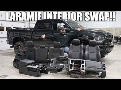 FULL RAM LARAMIE INTERIOR SWAP!!! TRADESMAN UPGRADES!!!
