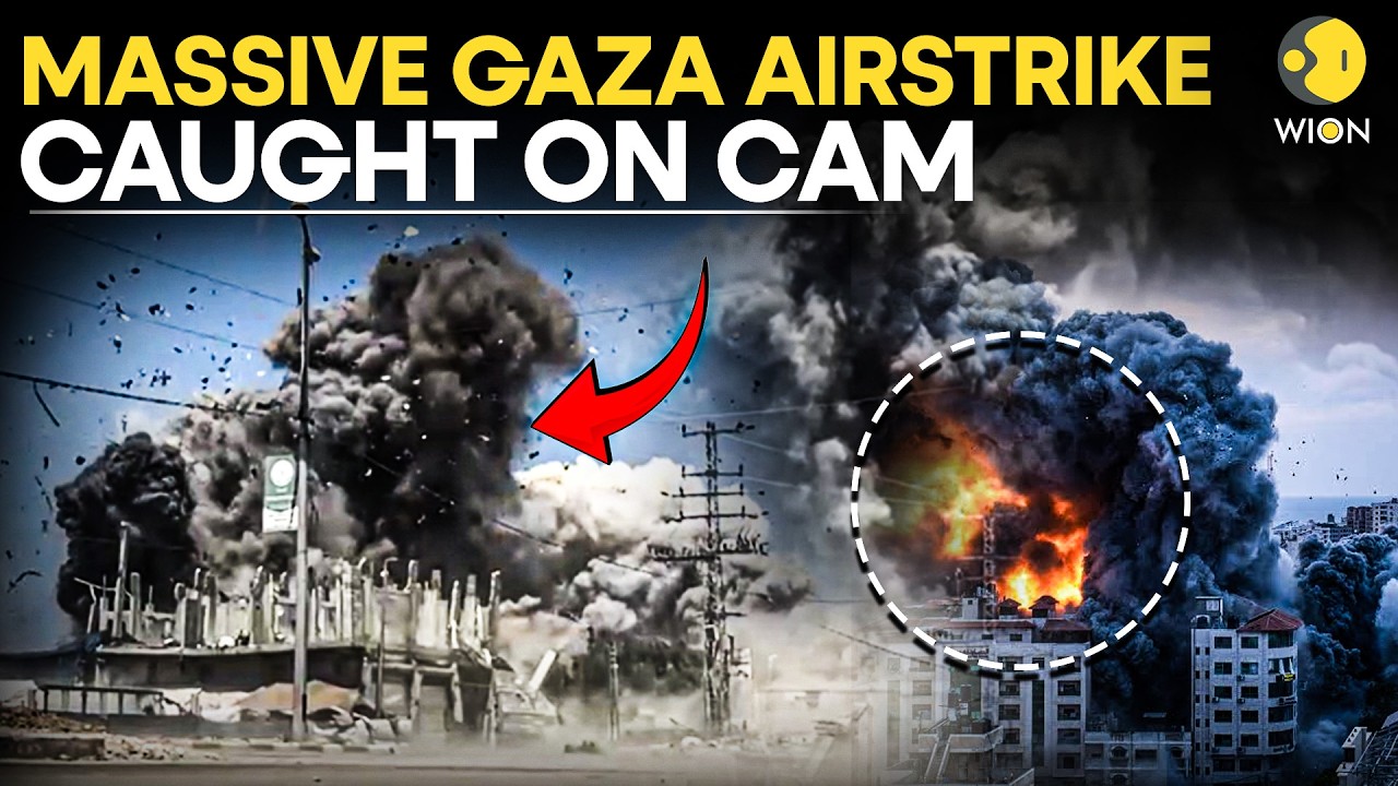 Israel-Gaza War: Israeli Airstrike Levels Zawayda - Massive Blast on Camera | WION Originals