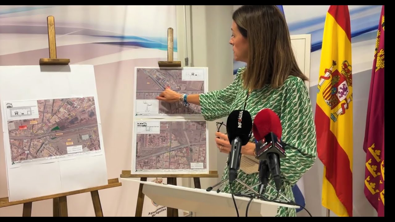 La alcaldesa de Águilas informa sobre las propuestas para la llegada del tren al municipio