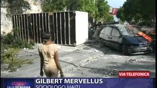 Sociólogo Gilbert Mervellus habla de la condición de Haití tras protestas