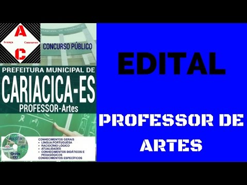 Edital Concurso Cariacica-ES 2016 - Professor de Artes