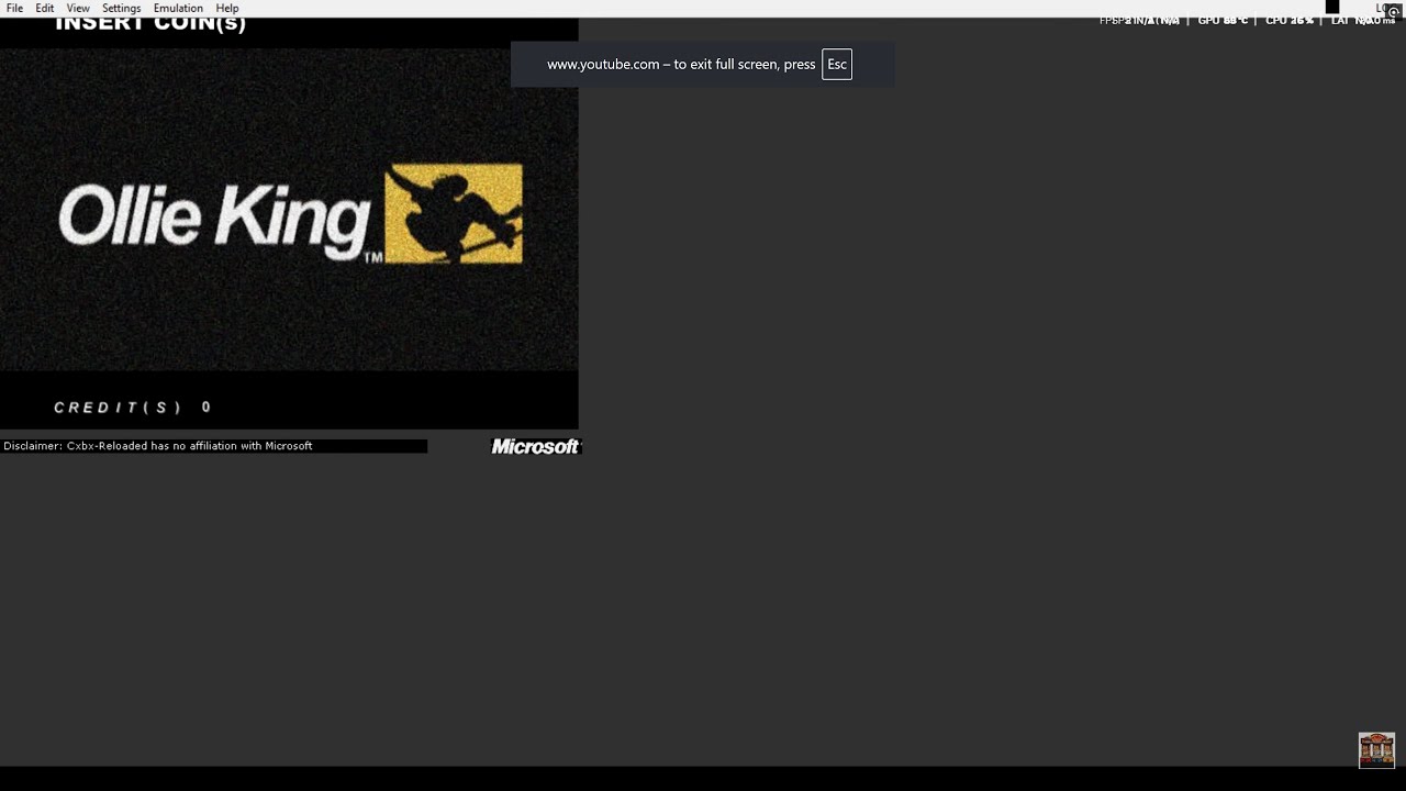 SEGA XBOX OG CHIHIRO = OLLIE KING - ATTRACT MODE  4K - 2025 UK ARCADES