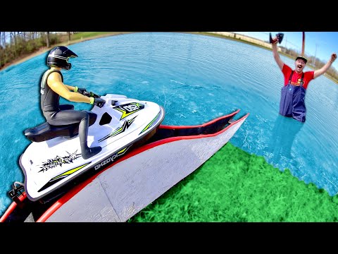 I Built A Roller Coaster For My RC Jet Ski.
