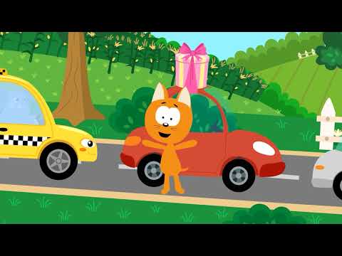 Das Kätzchen und die Zaubergarage. Folge 8 - Der Stau. Kinder Zeichentrick.