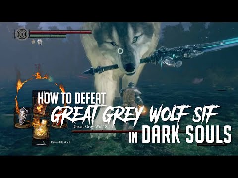 How to Cheese Great Grey Wolf Sif in Dark Souls Remastered (Easy Kill)