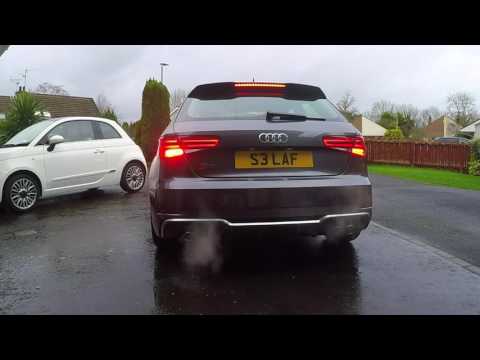 2017 Audi S3 Facelift Standard Exhaust (Cold start, idle, revs, popping and banging)