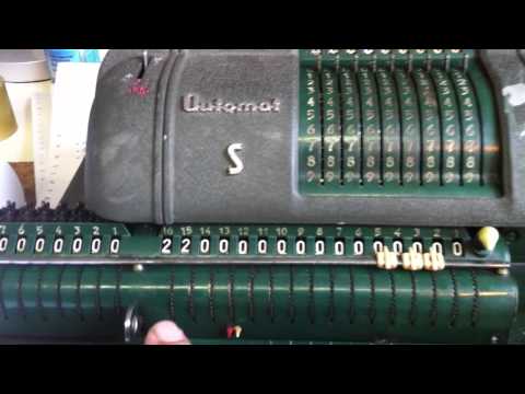 HAMANN AUTOMAT S electromechanical calculator computes PI