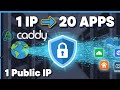 All Docker Containers Under One Domain Caddy Reverse Proxy Tutorial HTTPS Load Balancing Etc