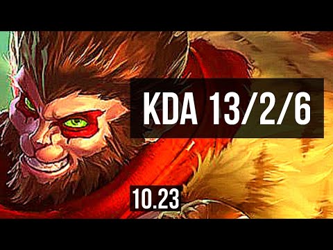 WUKONG vs MORDEKAISER (TOP) | 13/2/6, 7 solo kills, 1.7M mastery, 900+ games | KR Diamond | v10.23