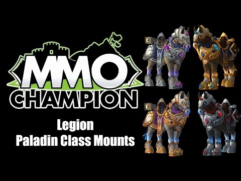 Patch 7.2 - Paladin Class Mounts