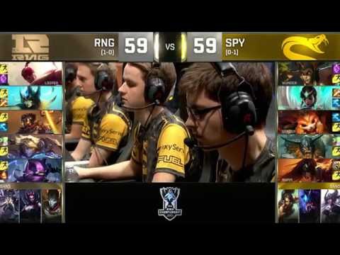 RNG vs SPY Highlights Worlds 2016 Day 2 Team Royal Never Give Up vs Splyce