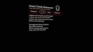 Download lagu Selalu Untuk Selamanya || Lagu Hanin Dhiya & Stevan Pasaribu || #lyrics #musikviral #liriklagu mp3