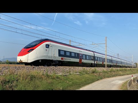 TRENI VELOCI PASSEGGERI E MERCI in transito nei pressi di CHIARI!