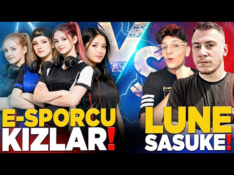 SASUKE İLE E-SPORCU KIZLARA KARŞI 2V4 ATTIK (ÇOK ZORDU) | PUBG Mobile