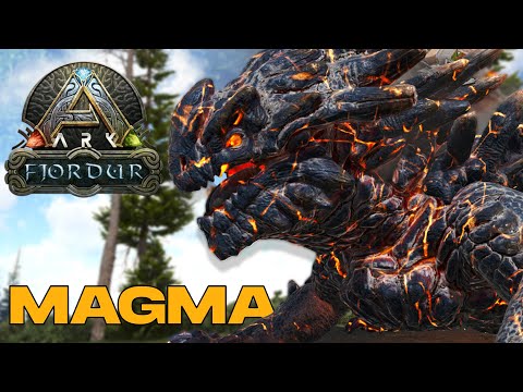 STEAL MAGMASAUR EGGS & HOW TO RAISE IT - ARK: FJORDUR