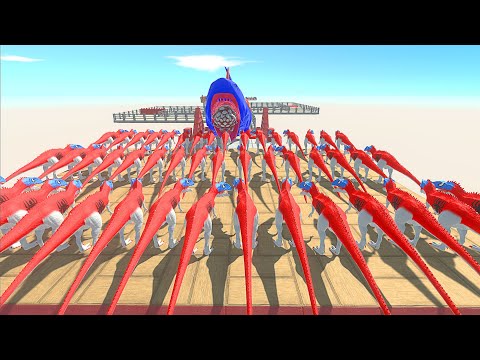 SPIDERMAN CARCHARODONTOSAURUS CHAMPIONSHIP RACE ► Animal Revolt Battle Simulator