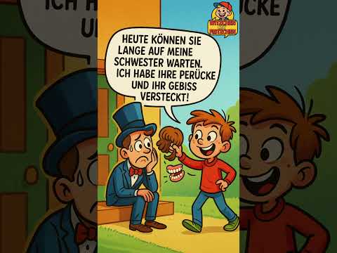 Fritzchen Witz: Perücke & Gebiss weg! 😂 | Lustiger Klassiker #funnyshorts #schulwitze #comedyshorts