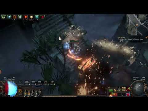 "Path of Exile" Wave 25-30 Simulacrum, "Phantasmal Unearth/Cremation Necromancer" GIGA TANK