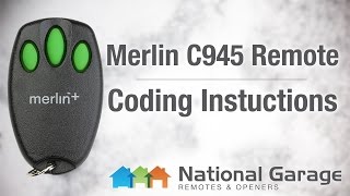 Coding Instructions - Merlin C945 Remote