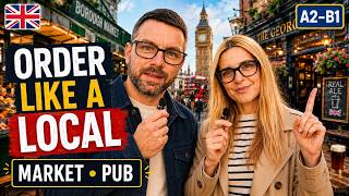 How to Order Food & Drinks in English | Real British English A2–B1 | Slow English