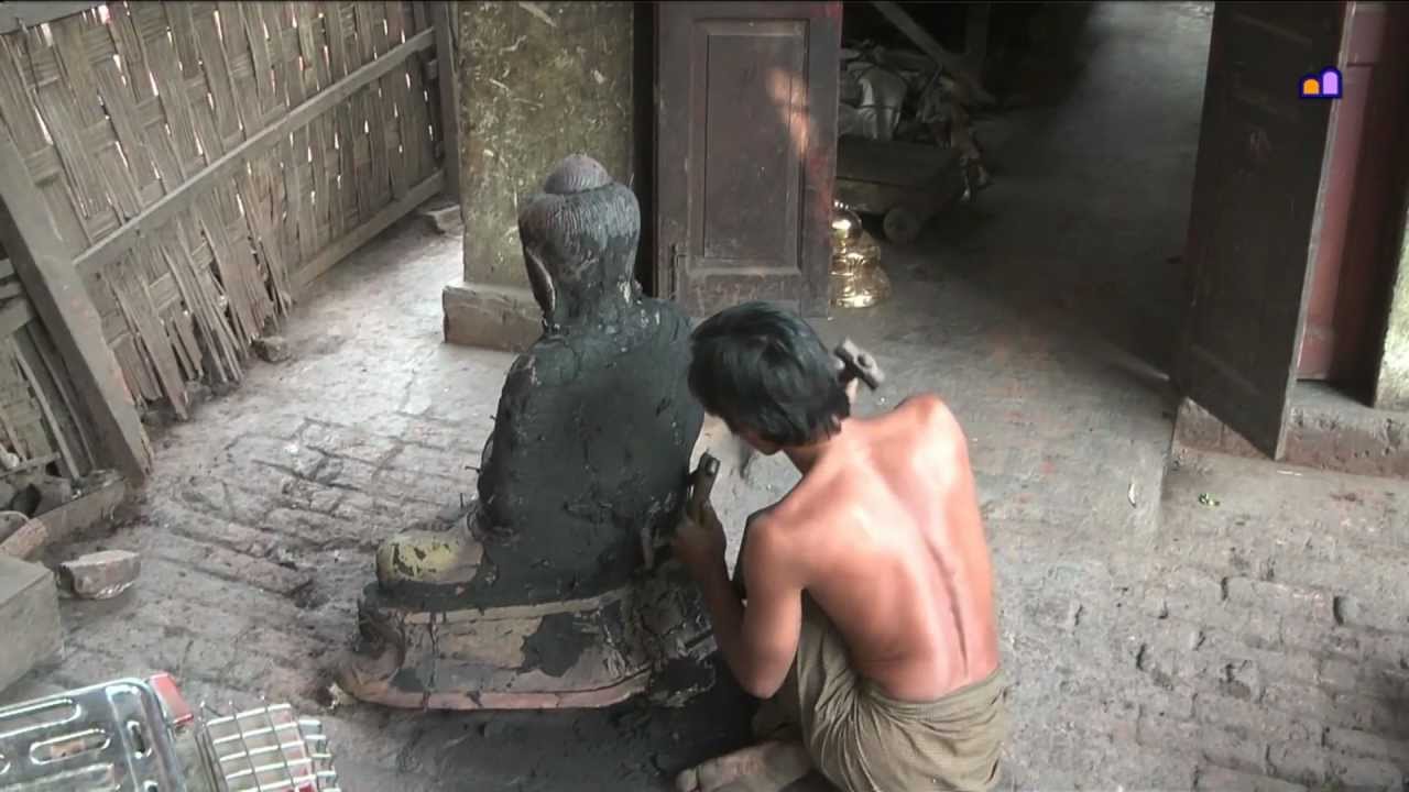 Tạo tượng Phật đá và đồng tại Myanmar