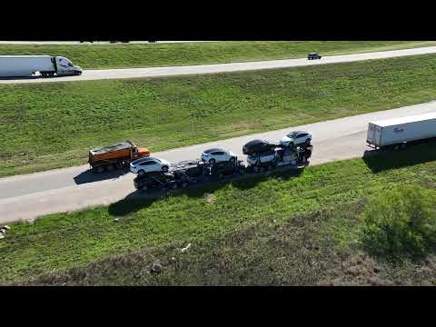 Broken Down diesel truck carrying Teslas out of GigaTexas: Tesla Needs In house Tesla Semi Logistics