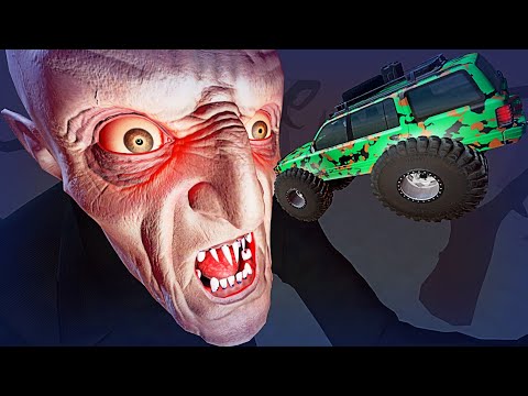 BeamNG.drive - Cars Jumping into Mouth of Thirsty VAMPIRE