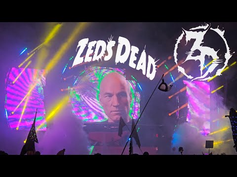 Zeds Dead Texas Eclipse (2 Full Drone Sets) 2024 Music Festival Full Live Set Ultra HDR 4K Deadbeats