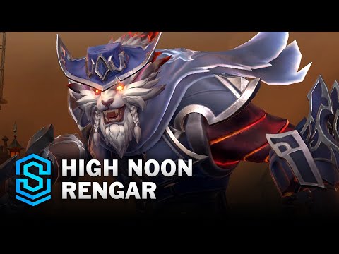 High Noon Rengar Wild Rift Skin Spotlight