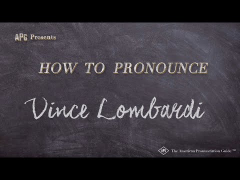 How to Pronounce Vince Lombardi (Real Life Examples!)