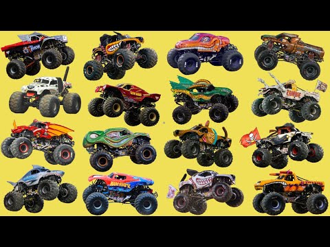 Monster Vehicles Collection - Monster Truck Collection - Monster Jam - Kids Picture Show