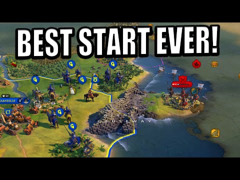 The Best Start Ever In Civilization 6 - Deity