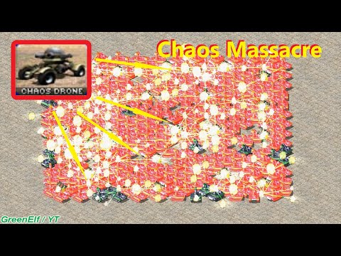 Making 20 Chaos Drones *Angry* (Fully Upgraded): Red Alert 2
