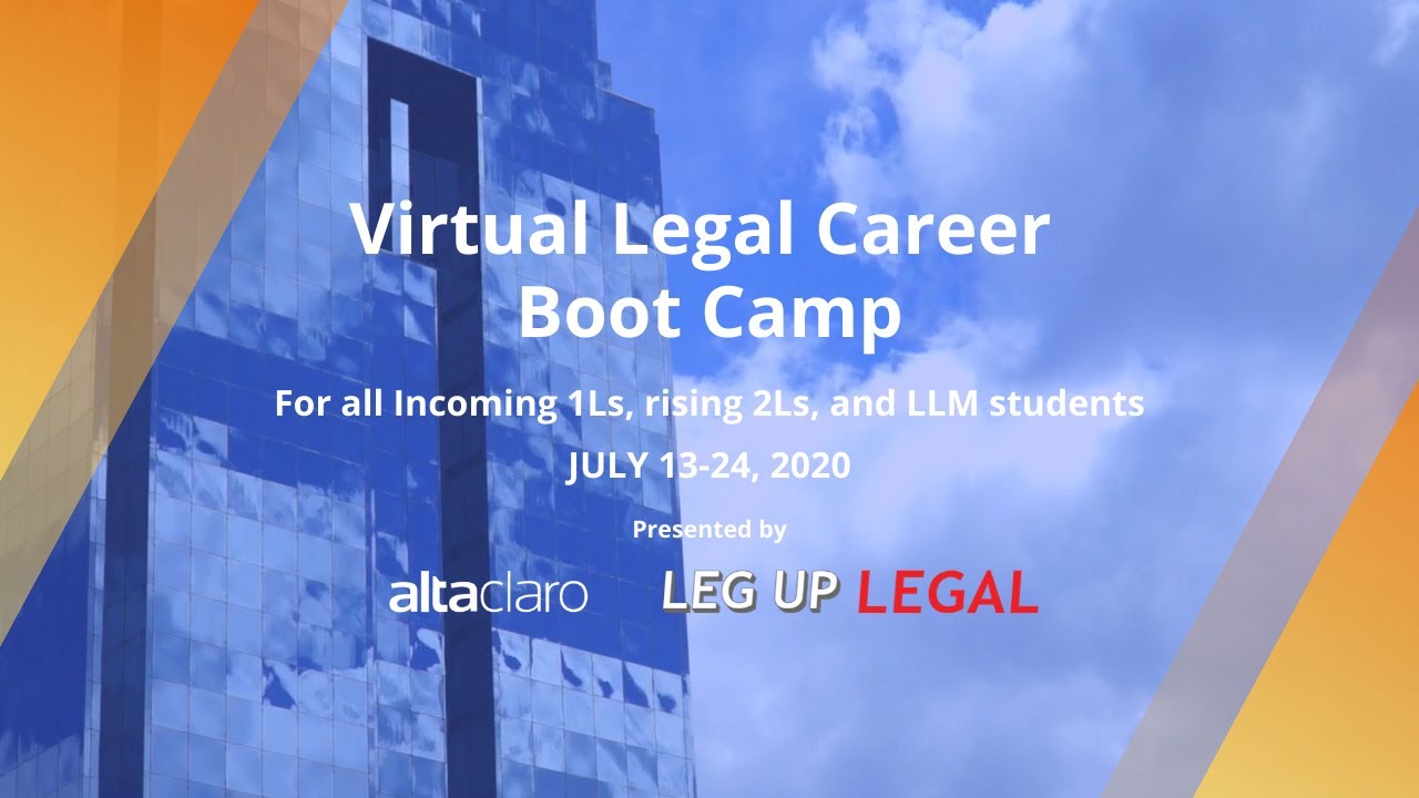 Virtual Legal Career Boot Camp