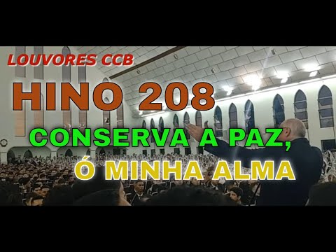 ENSAIO BONFIM CABREÚVA 24/04/2022 HINO 208 CONSERVA A PAZ , Ó MINHA  ALMA