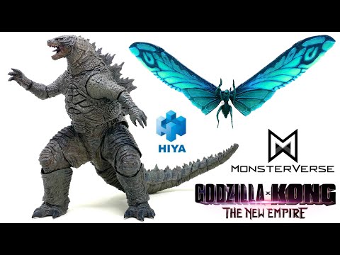 WOW! Hiya Toys Godzilla X Kong PRE EVOLVED GODZILLA & King Of The Monsters MOTHRA Emerald Ver Review