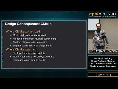 CppCon 2017: Jonathan Henson “Naivety of Creating Cross-Platform, Modern C++ Libraries...”