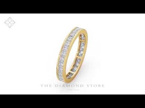 HG31- Eternity Ring LAUREN 18K Gold DIAMOND 1.50CT