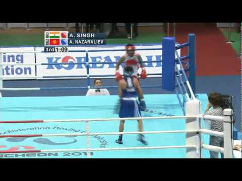 Light Flyweight Semi Finals 1 (Session 1) - ASBC Asian Champs 2011