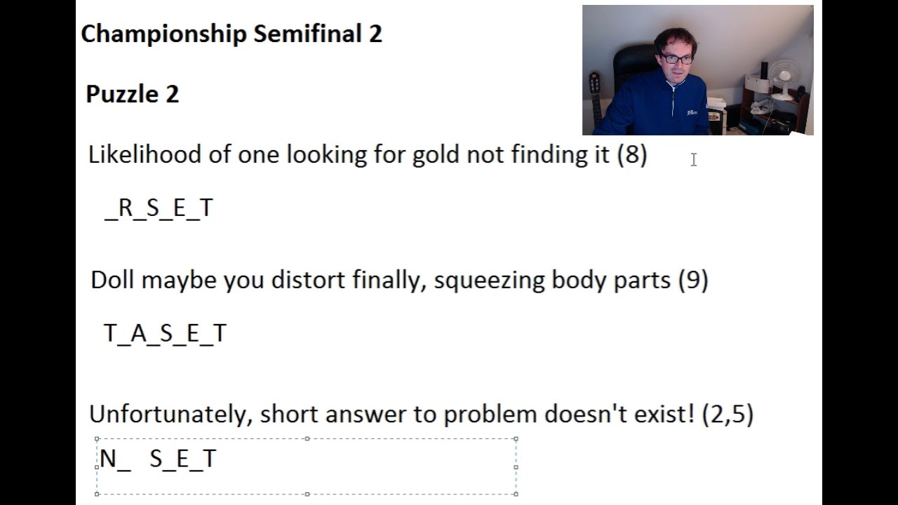 Watch video The Times Crossword Championship: Best clues Now The Times Crossword Championship: Best clues
