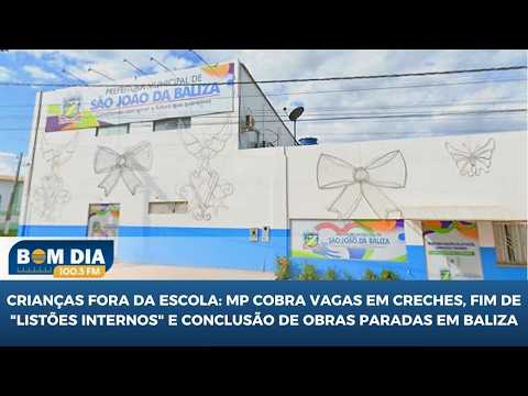 Falta de vagas em Baliza é agravada por paralisação nas obras de duas creches municipais, diz MP