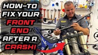 Fixing Your Front End After a Crash Dirt Bike How-to
