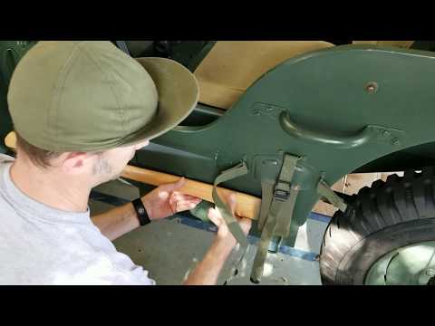How to Strap the Shovel & Axe Pioneer Tools to your WW2 Willys MB or Ford GPW Jeep