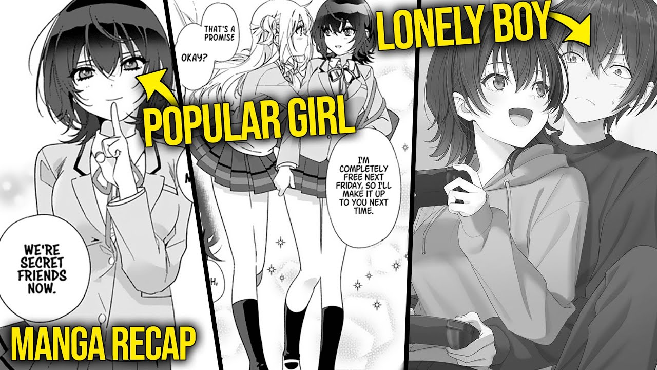 Lonely Boy Secretly Becomes Friends With The Popular Girl & Tries To Confess To Her | Manga Recaps