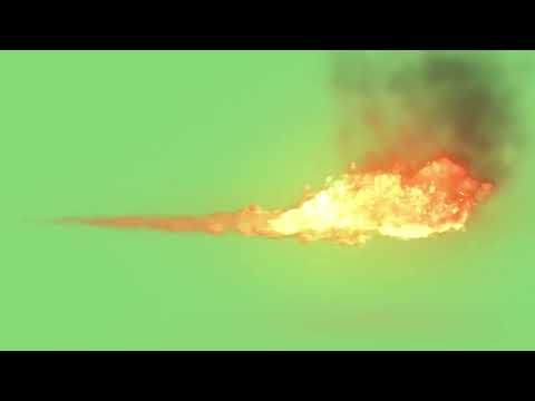 Green Screen   fire 9 throws flames 2 green screen
