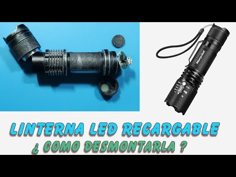 Rechargeable LED Flashlight from AliExpress: How to disassemble it?
