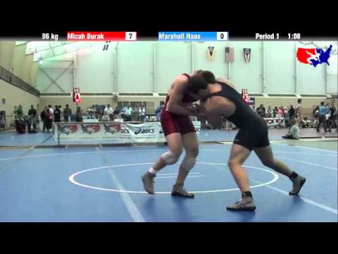 Micah Burak vs. Marshall Haas at 2013 ASICS University Nationals - FS