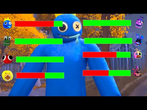 [SFM FNaF] Rainbow Friends vs FNaF Hoaxes WITH Healthbars