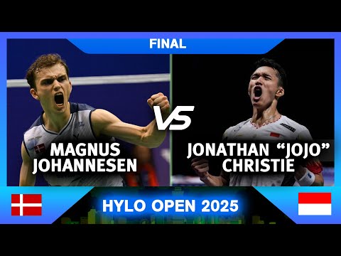 (FINAL) "JOJO" Jonatan CHRISTIE  vs Magnus Johannesen | Hylo Open 2025