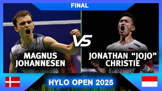 Download lagu (FINAL) 'JOJO' Jonatan CHRISTIE  vs Magnus Johannesen | Hylo Open 2025 mp3